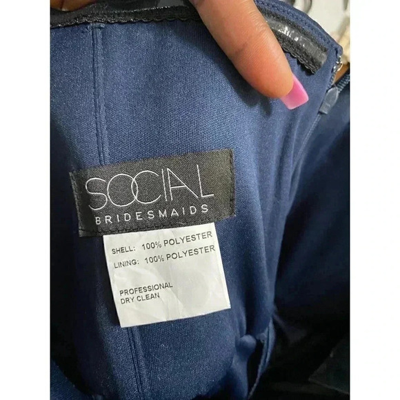 SOCIAL BRIDESMAIDS Strapless Sweetheart Neck DRESS - Picture 5 of 5